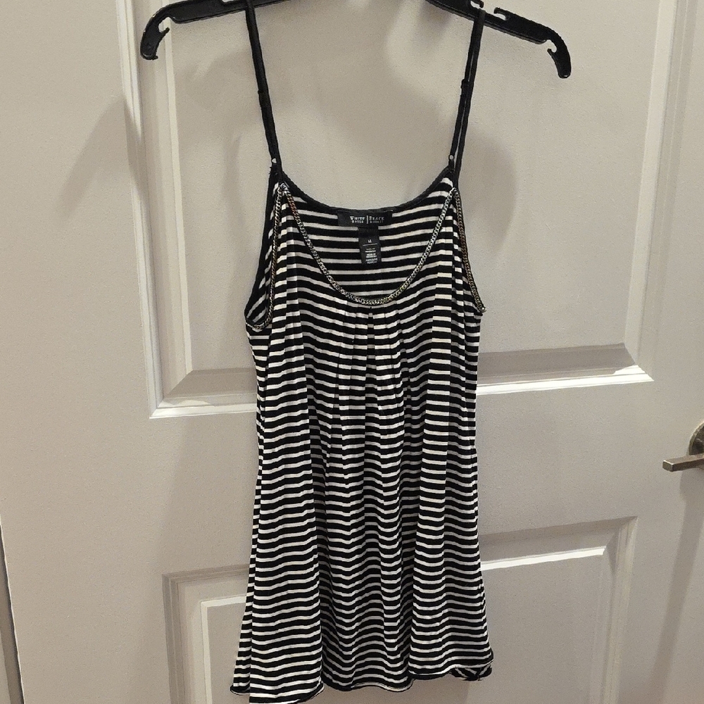 Black and White Striped Camisole